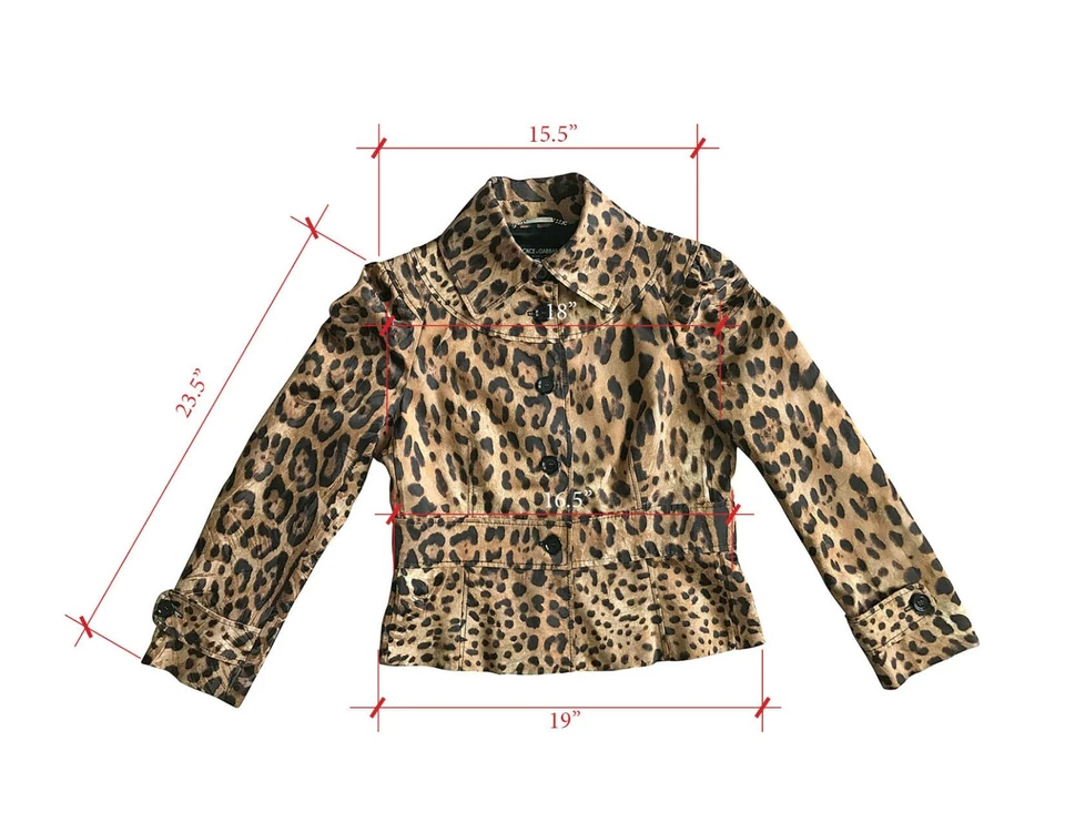 Chaqueta Blazer Estilo Mujer Dolce & Gabbana Leopardo Estampado Animal Foto 4 de 4