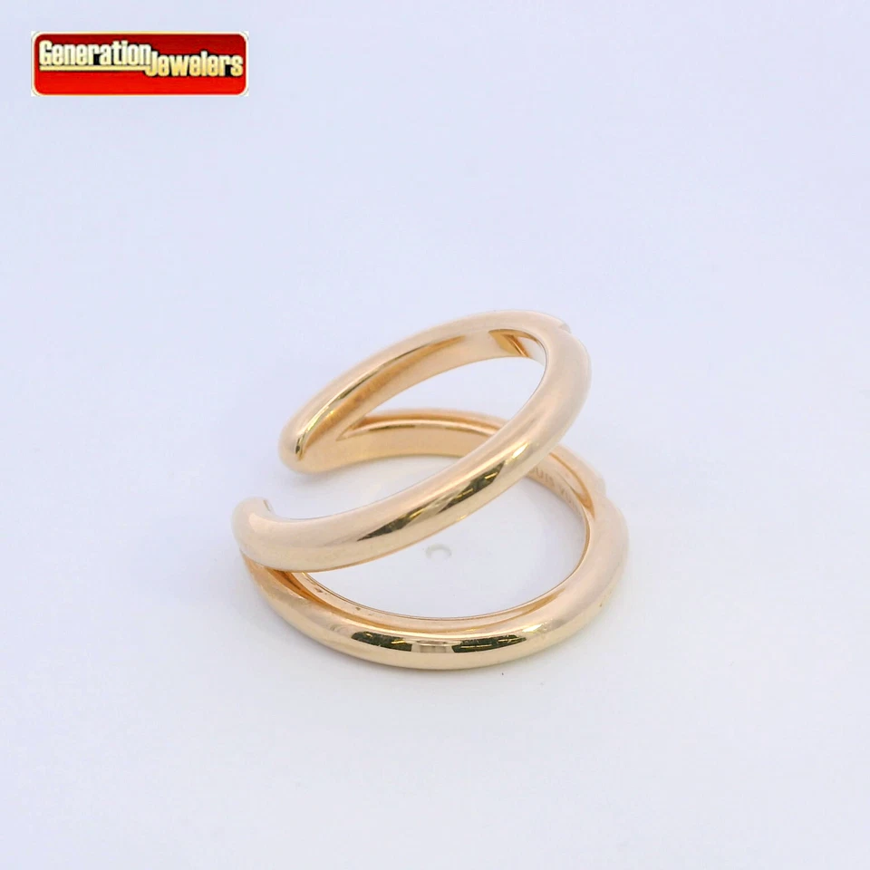 ANILLO LOUIS VUITTON LV VOLT INVERTIDO ORO AMARILLO 18K $4050 AUTÉNTICO. TALLA 54 US 7 Foto 3 de 4