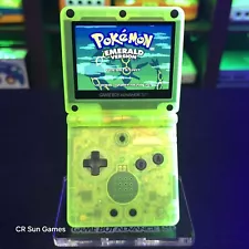 Glow In The Dark Nintendo Game Boy Advance GBA SP IPS Adjustable Brightness