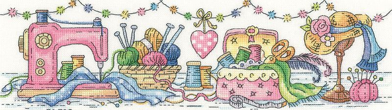 The Sewing Room - 14ct Aida Cross Stitch Kit
