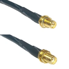 RFC240UF RP-SMA FEMALE to SMA FEMALE RF Cable FAST-SHIP LOT
