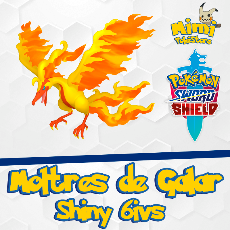 Galarian Moltres Shiny 6IVs Galar Event - Pokemon Sword & Shield