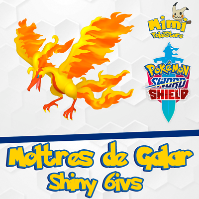 Galarian Moltres Shiny 6IVs Galar Event - Pokemon Sword & Shield