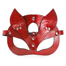 Fox Eye Mask Women PU Leather Role Playing Party Masks Adults Toys
