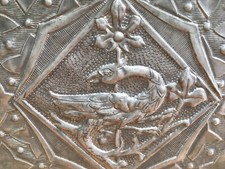 Sehr Schön Dose Topf Anfang Xx Metall Zinn A Verzierung Drache Chimera__