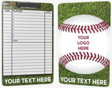 Personalized Coach Clipboard, Baseball / Softball 9.5 X 15, Dry Erase Board