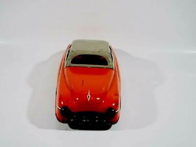 Jouet Voiture Ancienne MEMO France 29 Cm – Tôle Lithographiée, Moteur à Clé, état D'usage Vintage