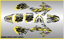 HONDA CRF50 GRAPHICS KIT DECALS THICK AND HIGH GLOSS..