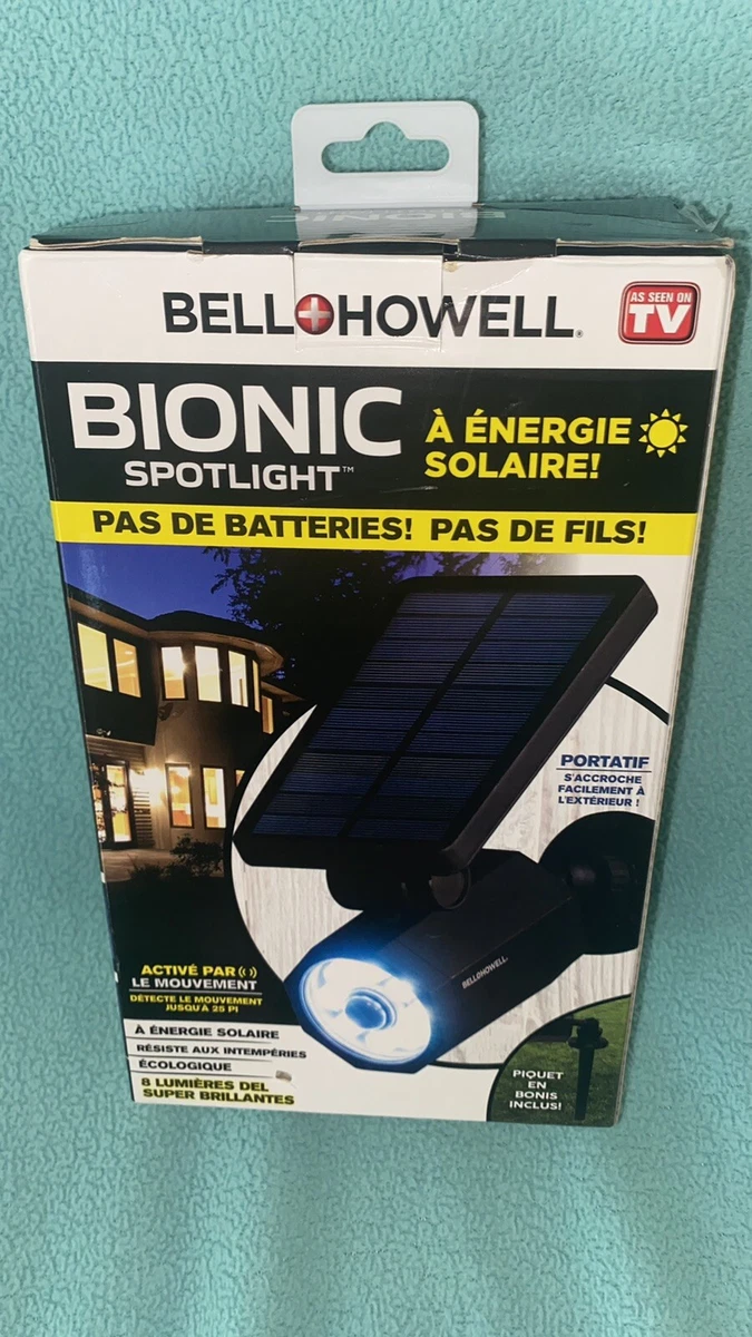 Bell and howell solar clearance motion sensored bionic spotlight stores