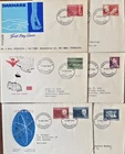 Denmark First Day Covers: 1963 all 6 issues:  all with neatly typed address
