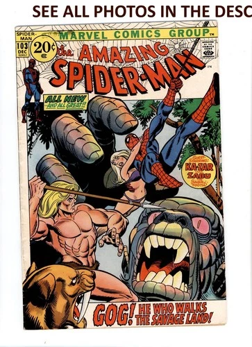 The Amazing Spider-Man #103 DEC 1971 VG+ Marvel Comics KA-ZAR (HG)