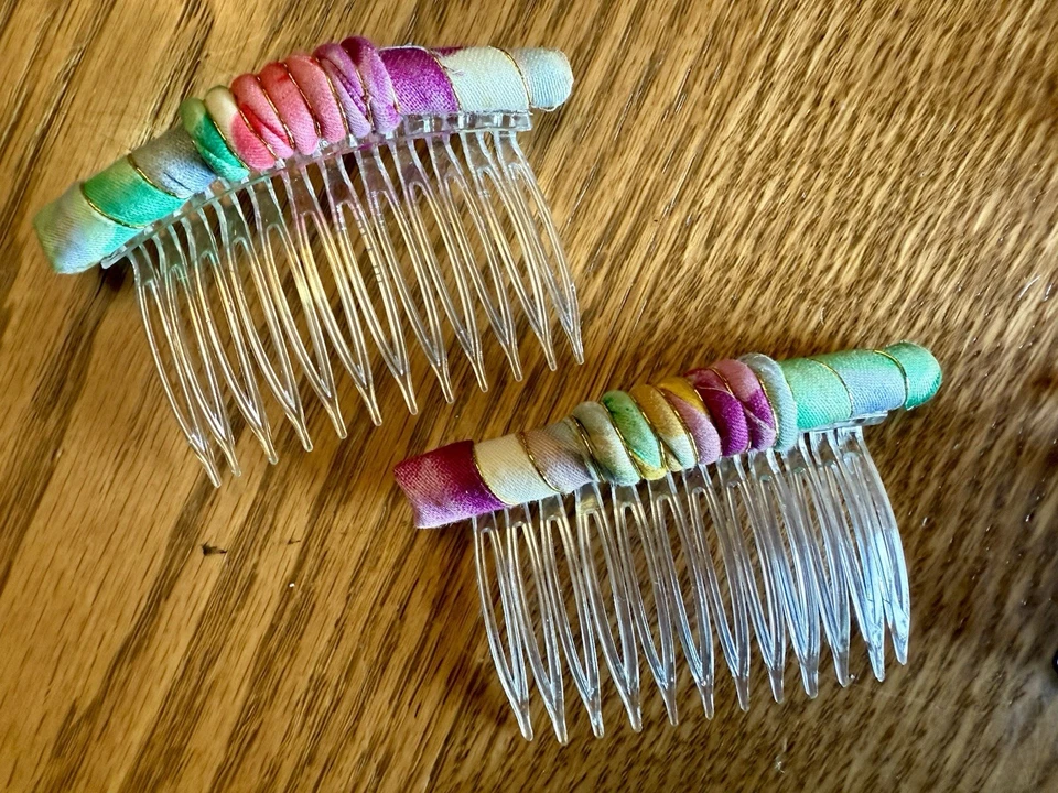 Vintage 80s Hair Clips Barrettes Combs Goody Marvelle Beaded Claws Banana - Image 4 of 4