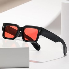 Fashion Retro Thick Leg Square Frame Sunglasses Men Women Popular Brand Small Fr