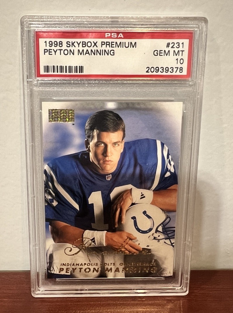 PEYTON MANNING 1998 SKYBOX PREMIUM #231 ROOKIE RC COLTS PSA 10