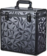 Vinyl Record Storage Case LP Album Collection Display Box Aluminium Water Resist