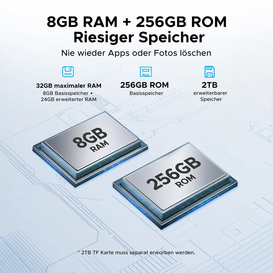 DOOGEE TabE3Max 14 Zoll Tablet 32GB+256GB 13500mAh Tablet Android 15 2025 Neu DE - Bild 4 von 4