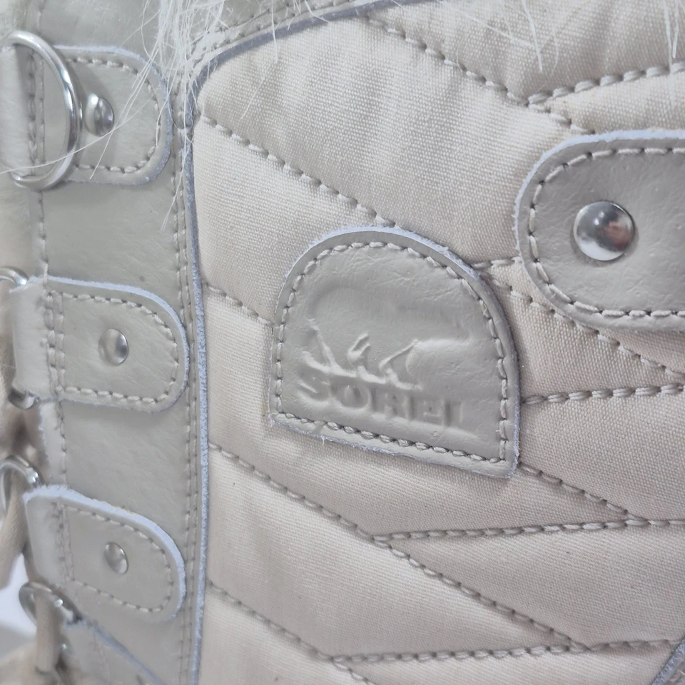 SOREL Women's Tofino II Canvas Waterproof Winter Boots Faux Fur Lace Up Size 6 - Image 4 of 4