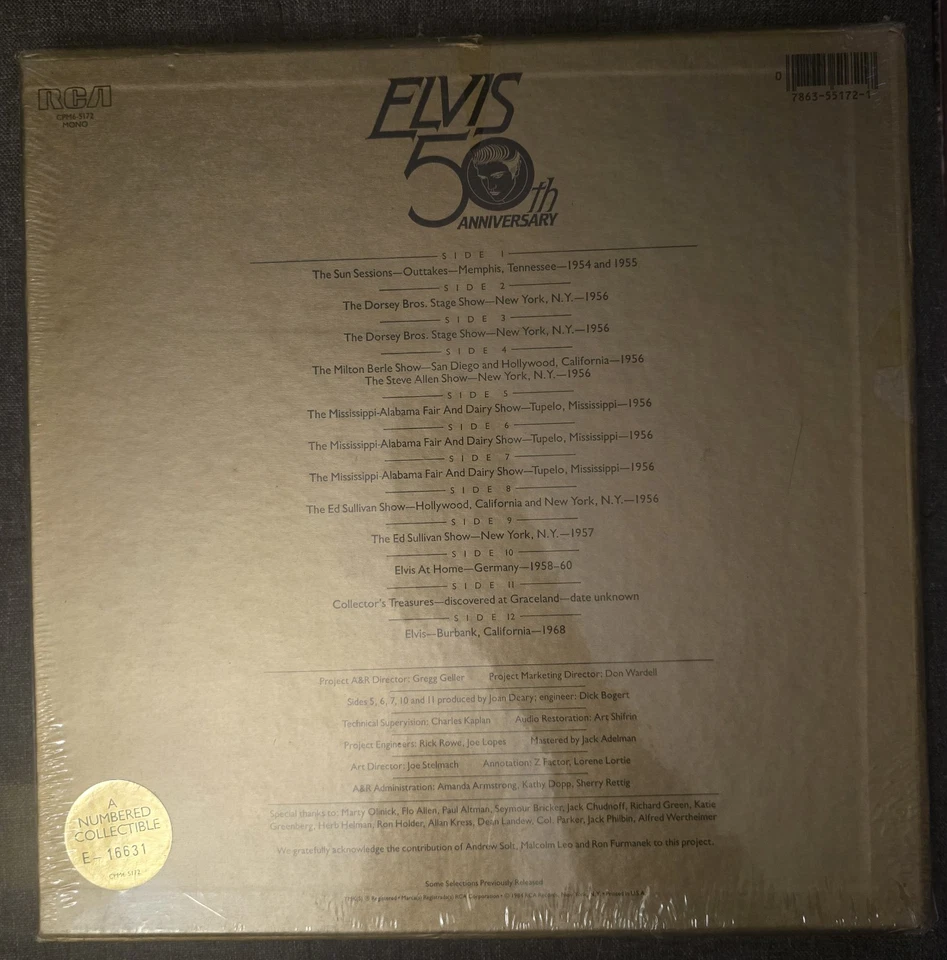 Elvis Presley - A Golden Celebration 6LP Box Set Numbered CPMCPK6 5172 (Sealed) - Image 3 of 4