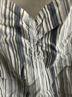 Aeropostale Blue & White Striped Lined Adjustable Strap Tie Back Romper XS — photo 2