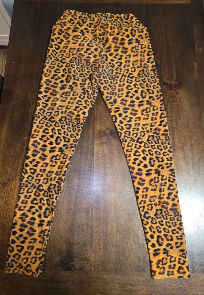 Leggings LuLaRoe Talla Única Estampado Guepardo Tostado Y Negro Foto 4 de 4