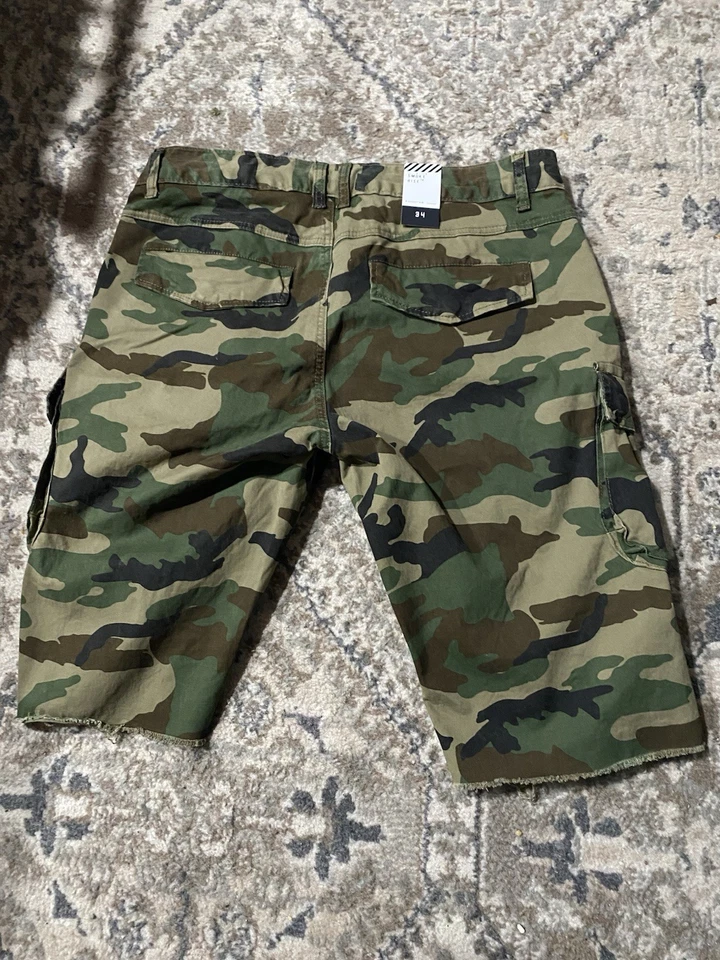 Pantalones cortos cargo Smoke Rise madera camuflaje talla 34 para hombre con bolsillos Foto 2 de 2