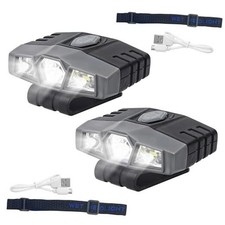 2Pcs Hat Lights Clip On Rechargeable Brim Light, Ultra Bright Micro Mini LED