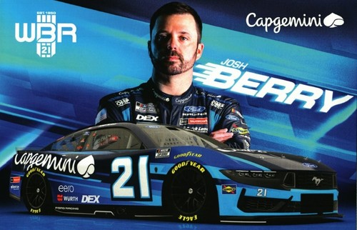 NEW 2026 JOSH BERRY #21 CAPGEMINI NASCAR POSTCARD POCONO