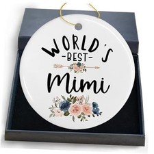 Ceramic Christmas Ornaments, Best Grandma Gifts for Mother's Day from Mimi