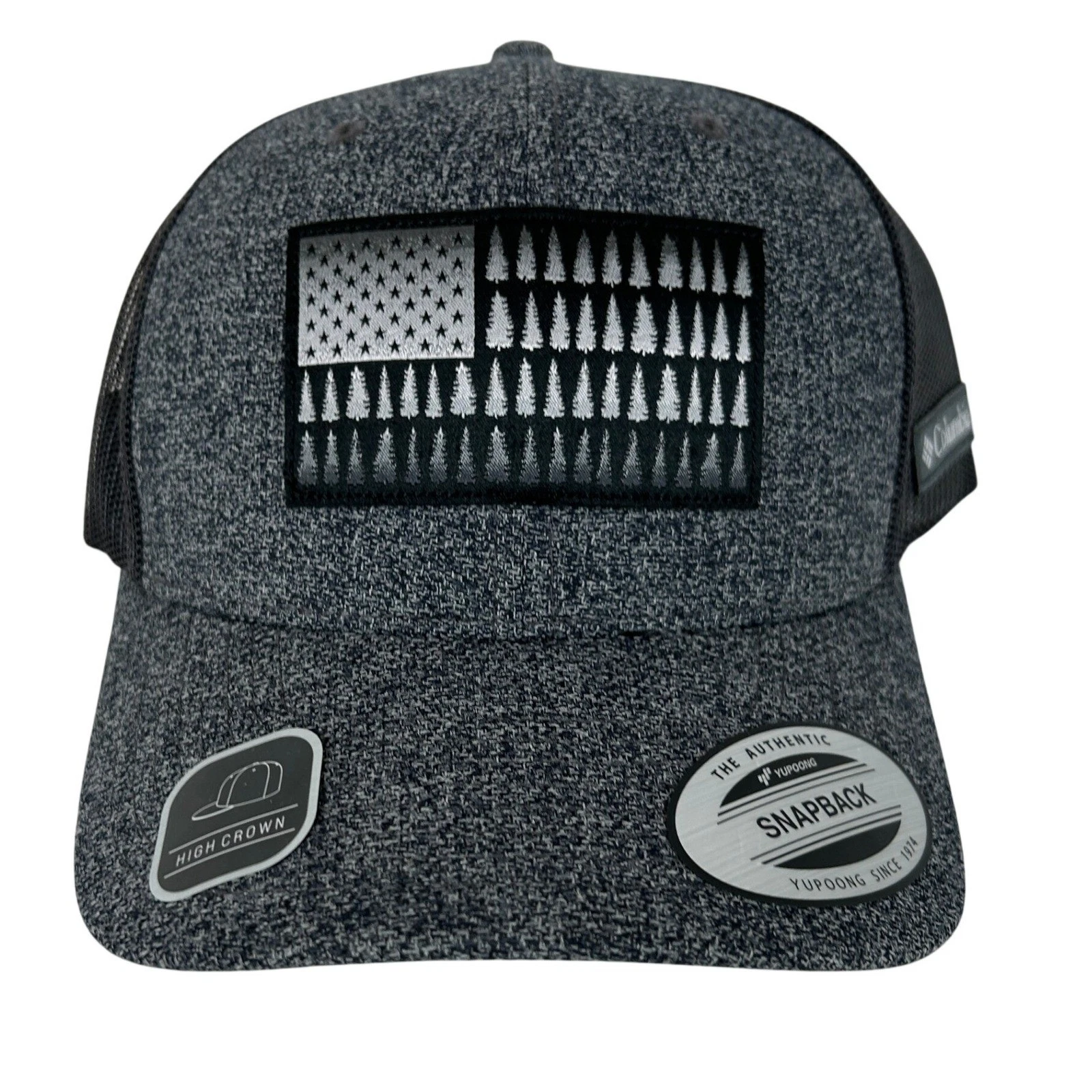 Columbia Tree Flag Mesh Snap Back High Crown Trucker Hat Charcoal CU7614-028 NEW
Opens in a new wind