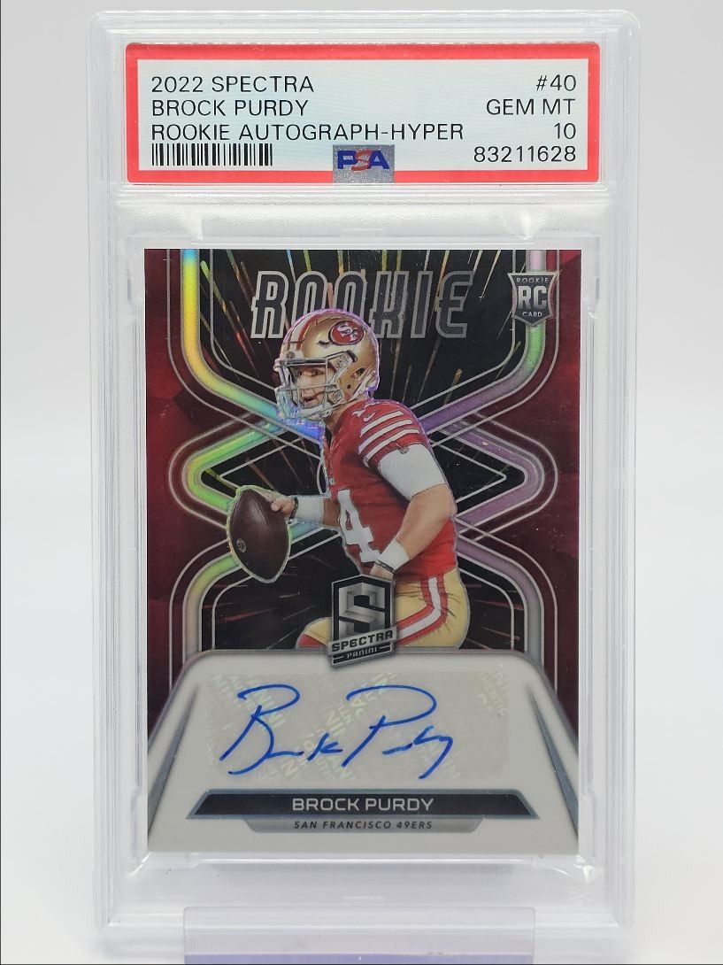 Brock Purdy Panini Spectra Rookie Autographs #40 Hyper
