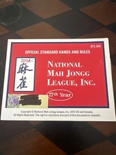 2014  National Mah Jongg League Card/Rule Large Print 