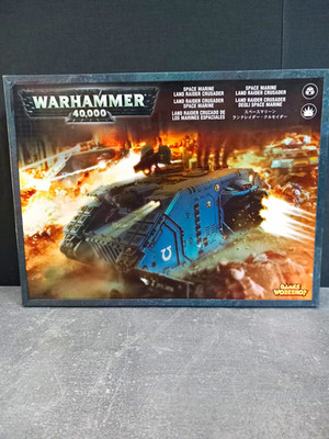 Warhammer 40.000 Space Marines Land Raider Crusader 48-30 Ultramarines unbemalt