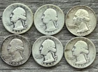 Silver Quarter Lot of 6 Over 1oz Silver Total