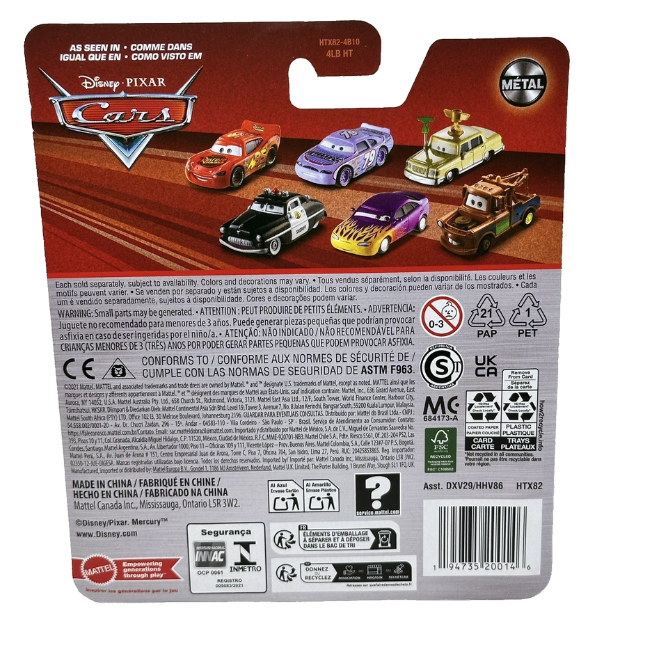 Disney Pixar Cars Radiator Springs Lightning McQueen Diecast Red ...