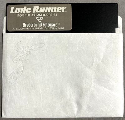 Lode Runner Commodore 64 disk from Broderbund Tested & Works 1983