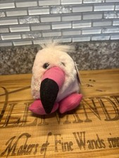 Puffkins 4.5" Flo Pink Flamingo 1994 Stuffed Animal Swibco Plush