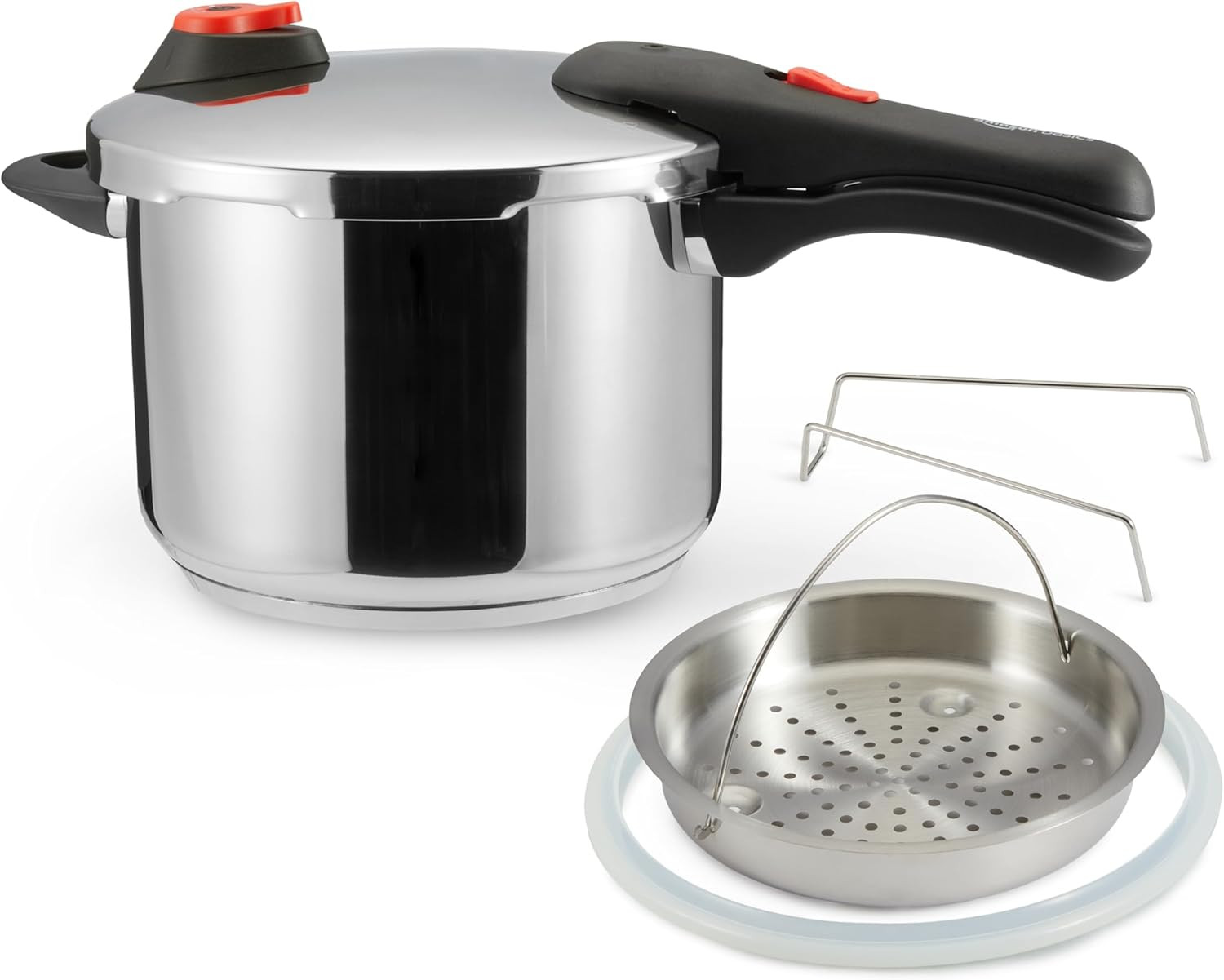 Pentola a Pressione Inox 6L per Induzione - Cucina Sana e Veloce