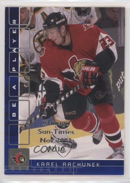 2001-02 ITG Be A Player Memorabilia 2/10 Karel Rachunek #162 11pj