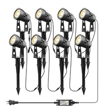 LED Landscape Lights Low Voltage, COB Landscape Lighting 24V 24W Warm White, ...
