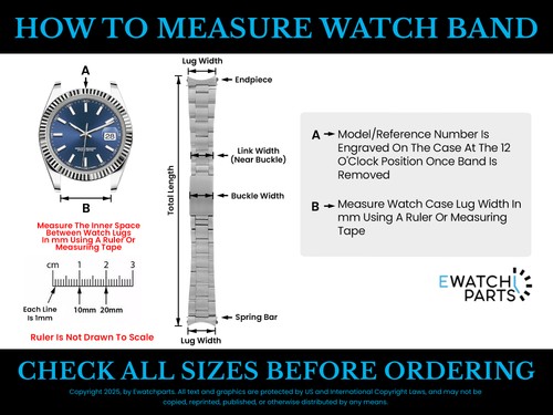 6 LINKS SOLID FOR OYSTER WATCH BAND BRACELET ROLEX EXPLORER I II SHINY CTR STEEL - 第 2/3 張圖片