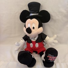 Disney Milestone Mickey Mouse in Tuxedo 75th Anniversary 2004 Mickey 24" Plush