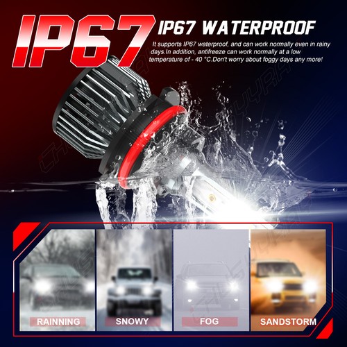 9007/9004 LED Headlight Bulbs Kit 6000K White High Low Beam Light Super Bright - Picture 7 of 15