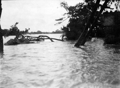 The area inundated after torrential rain June 29 1928 Yamato Fu- Japan Old Photo