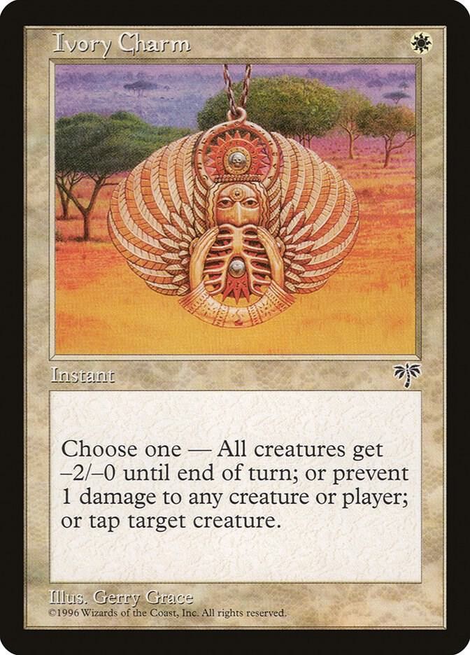 Ivory Charm Common Mirage Magic: The Gathering Lightly Played