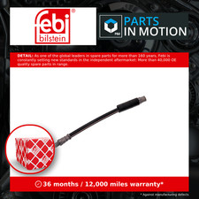 Brake Hose fits AUDI 80 S2 B4 2.2 Rear Left or Right 93 to 95 ABY Hydraulic Febi