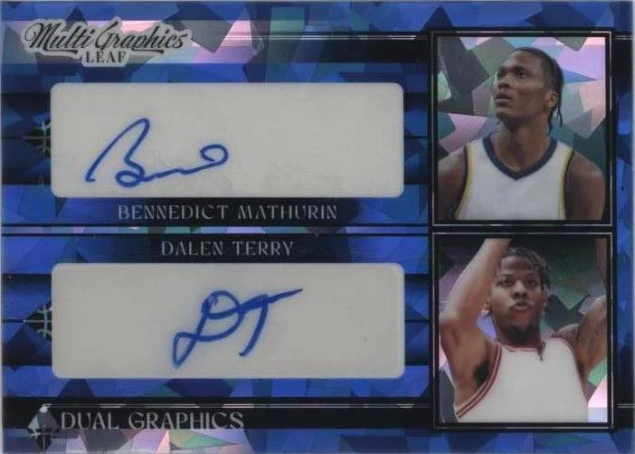 2022-23 Leaf MultiGraphics - Dalen Terry/Bennedict Mathurin #DG-2