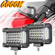 2x 4" LED Cube Work Light Bar Side Shooter Pods Driving Reverse Off Road 4WD UTV