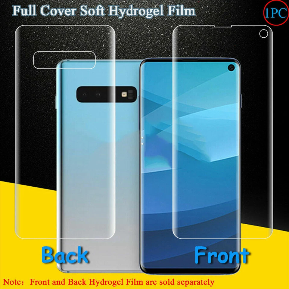 Hydrogel Screen Protector Full Coverage For Samsung Note20 S10 S9 S8 Note10 S21+ - Image 2 of 4