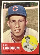 1963 Topps #113 Don Landrum | Chicago Cubs | VG