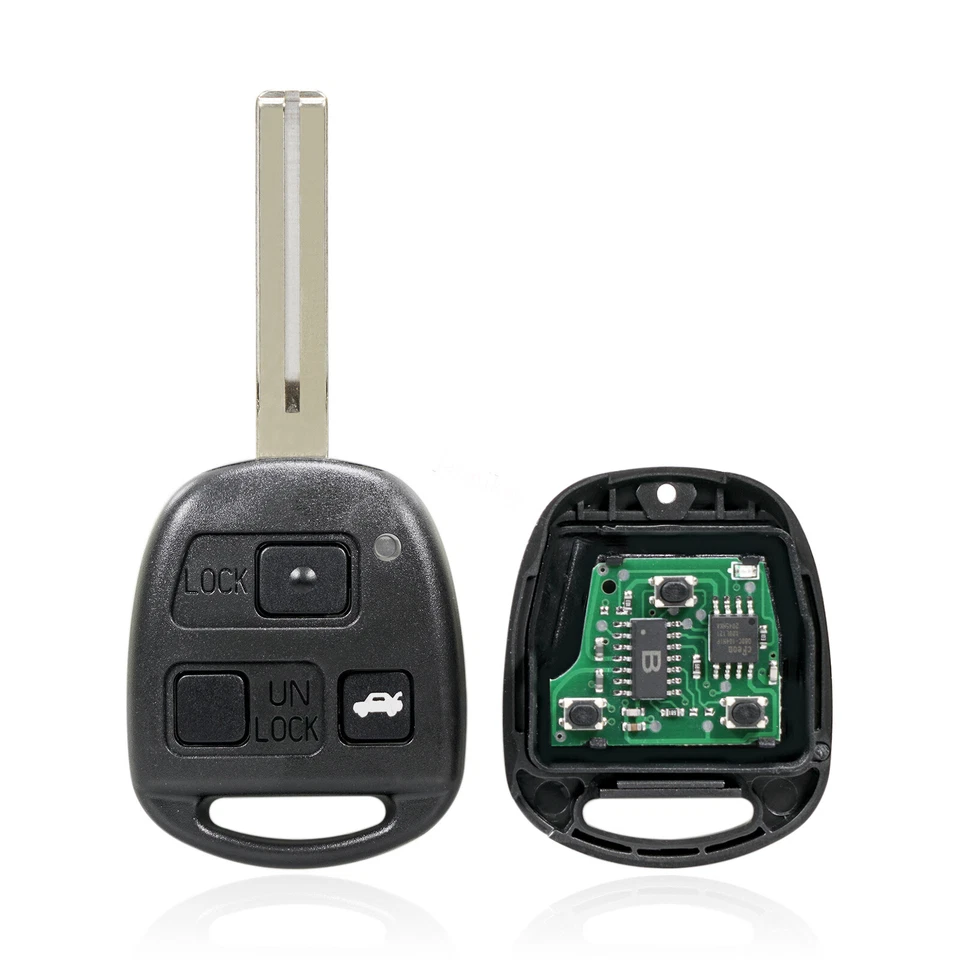 Combo de llave remota 10 para 1997 1998 1999 2000 2001 2002 2003 2004 2005 Lexus GS300 Foto 3 de 4